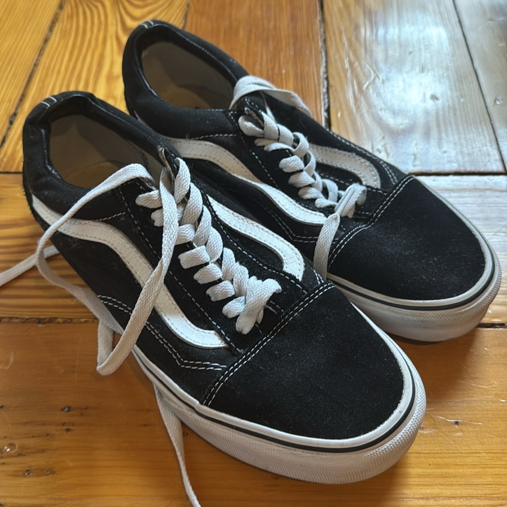 Vans Classic Black and White Sneakers